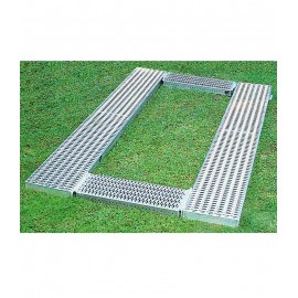 2 Längsroste 300x2800 mm, 2 Querroste 300x900 mm