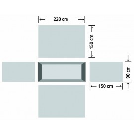 Grabmatten Typ „K“, Satz Nr. 3 ohne Haken  Grabmatten Typ „K“, Satz Nr. 3 ohne Haken
