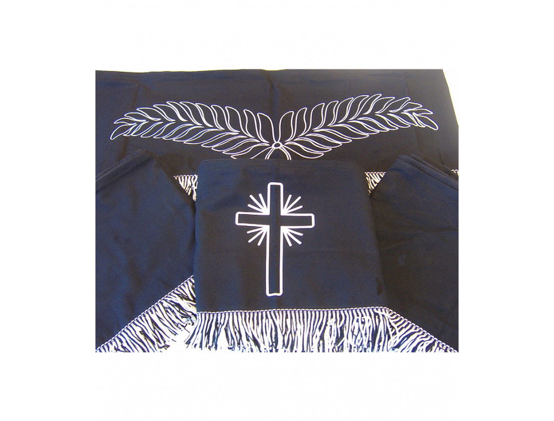 Behang für Katafalk- und Zellenbahrwagen Behang für Katafalk- und Zellenbahrwagen