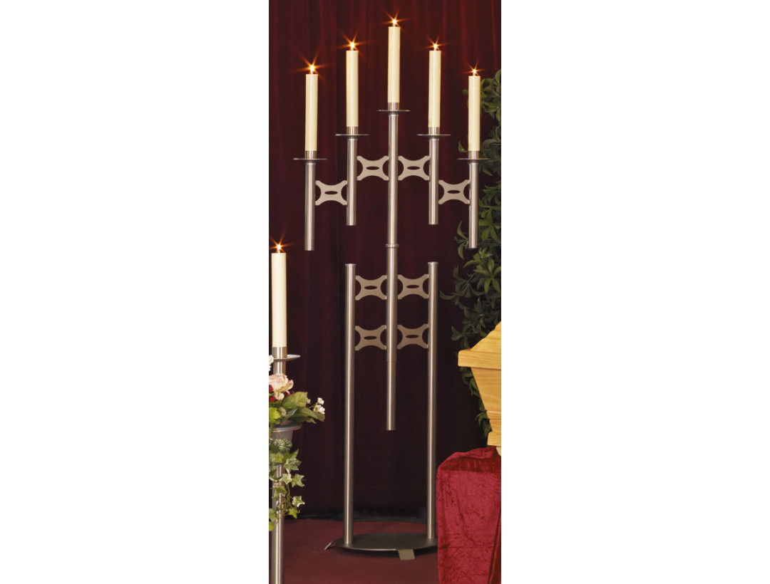 Leuchter, 5-lichtig, höhenverstellbar  Leuchter, 5-lichtig, höhenverstellbar