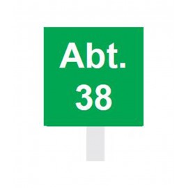 Abteilungsschild, 180 x 180 mm Abteilungsschild, 180 x 180 mm