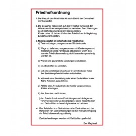 Friedhofsordnung  Friedhofsordnung