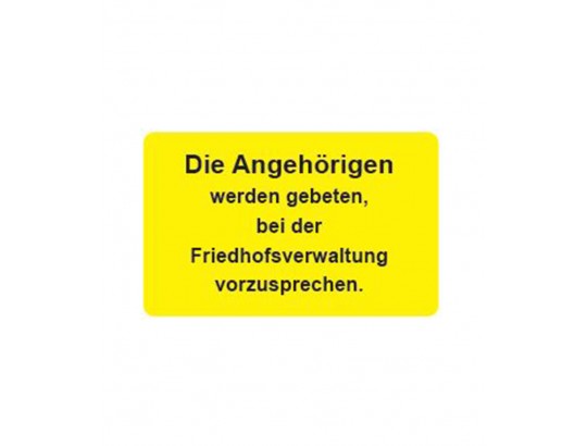Grabsteinaufkleber