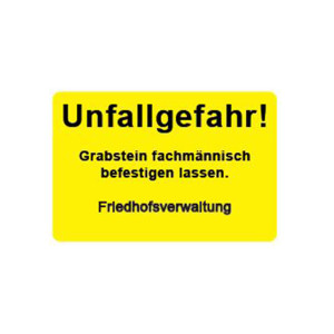 Grabsteinaufkleber