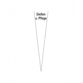 Dreieck PVC-Schild „Gießen und Pflege“, 80 x 250 x 2 mm Dreieck PVC-Schild „Gießen und Pflege“, 80 x 250 x 2 mm