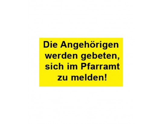 Hinweisschild in Siebdruck 
