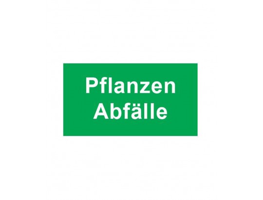 Schild zur Abfalltrennung 