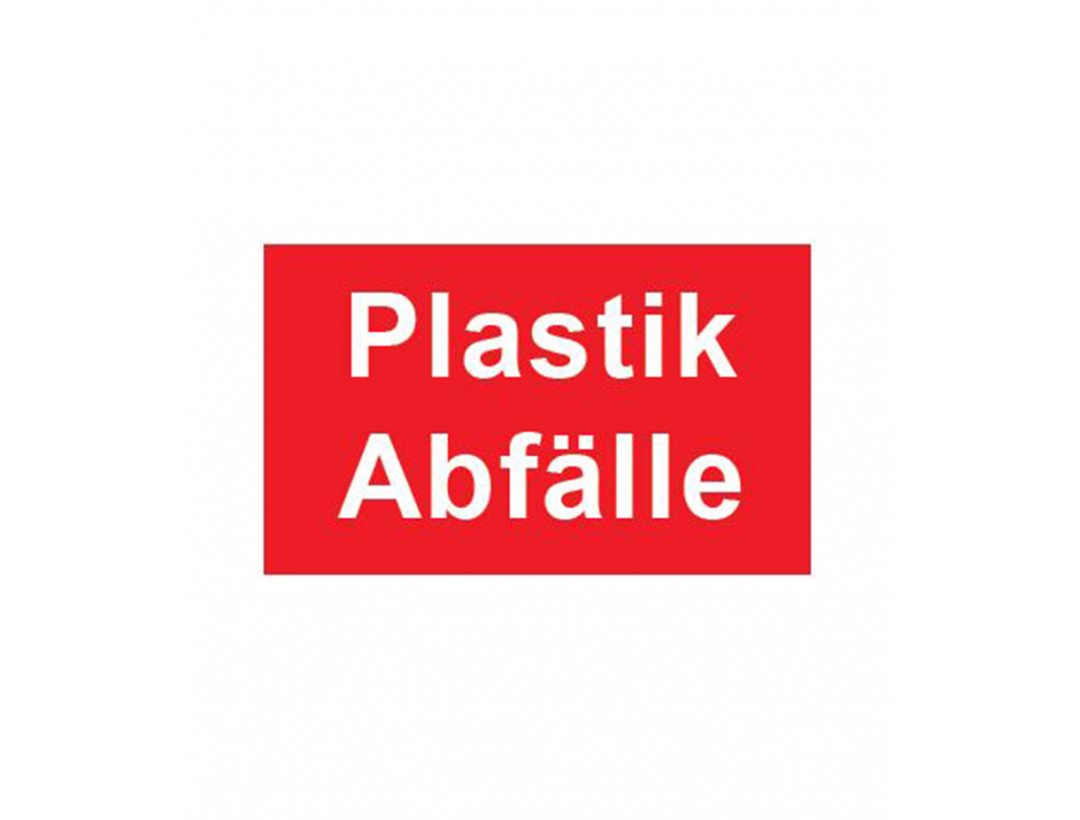 Schild zur Abfalltrennung 
