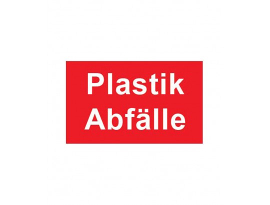 Schild zur Abfalltrennung 