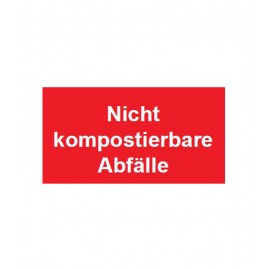 Schild zur Abfalltrennung 