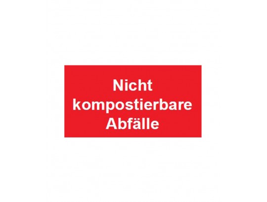 Schild zur Abfalltrennung 