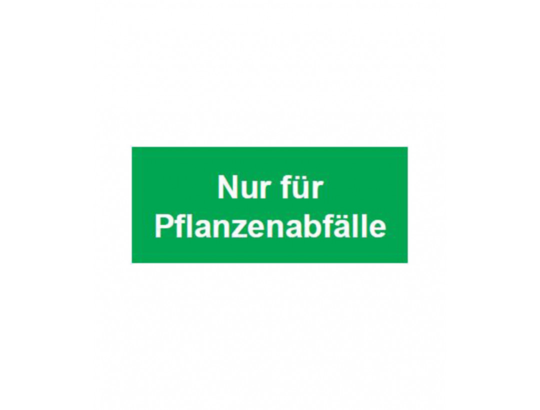 Schild zur Abfalltrennung 