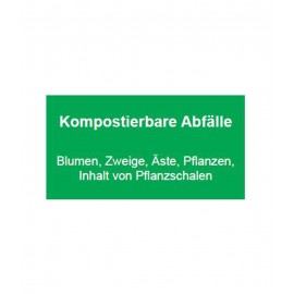 Schild zur Abfalltrennung 