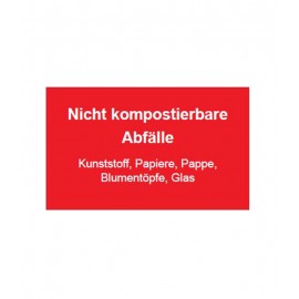 Schild zur Abfalltrennung 