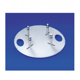 Urnentrage aus Edelstahl mit Griffmulden und 4 verstellbaren Bolzen 