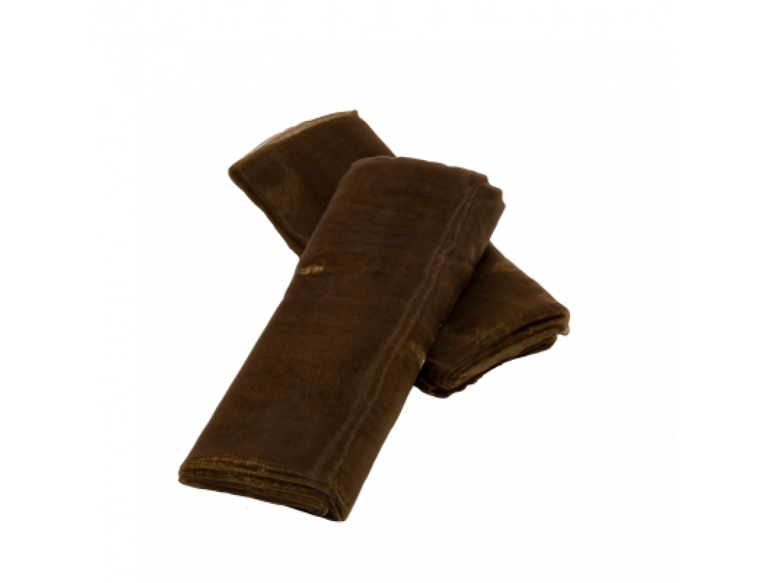 Dekostoffe Organza - Braun