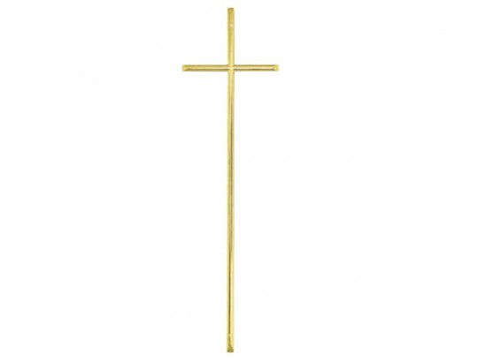 Sargkreuz Metall glänzend