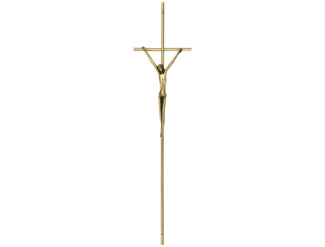 Sargkreuz Altmessing mit Korpus