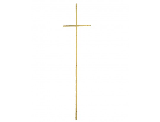Sargkreuz Metall glänzend