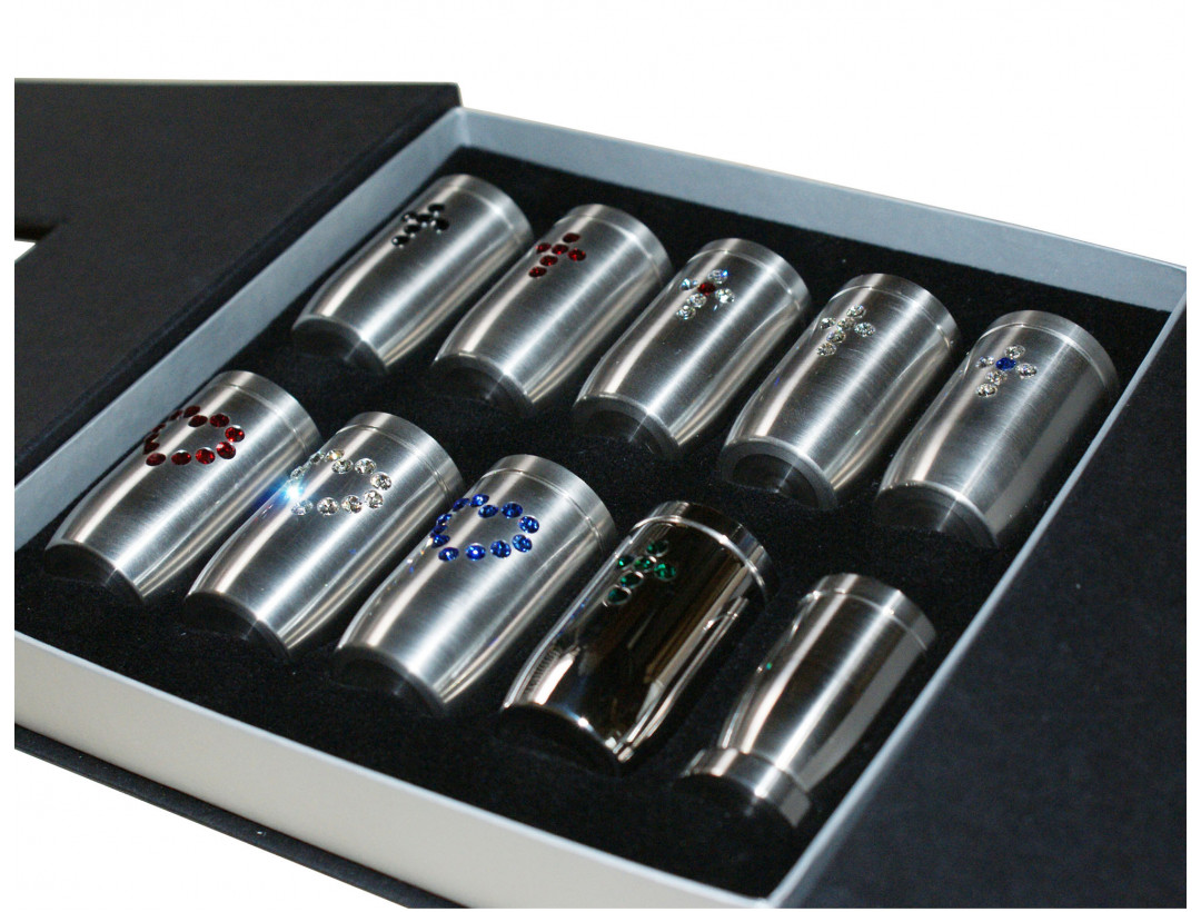 10 Miniurnen in einer Präsentationsbox - Komplettset