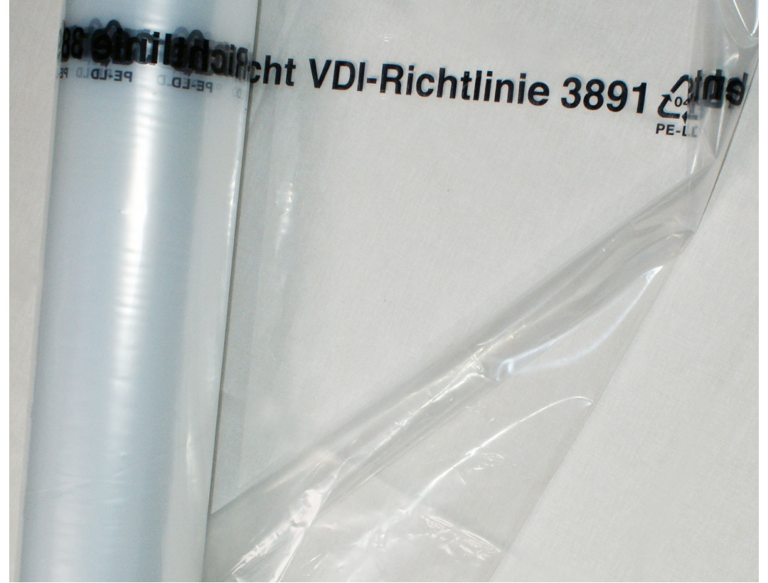 PE-Folie, transparent, vergänglich