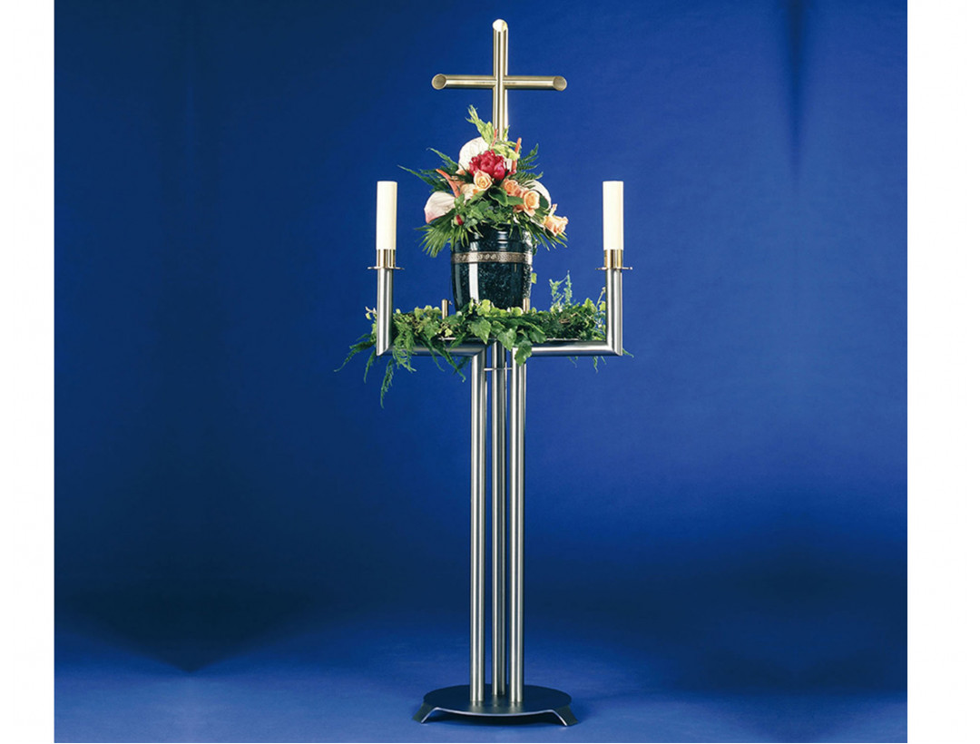 Urnenkandelaber „NU 200“ aus Edelstahl