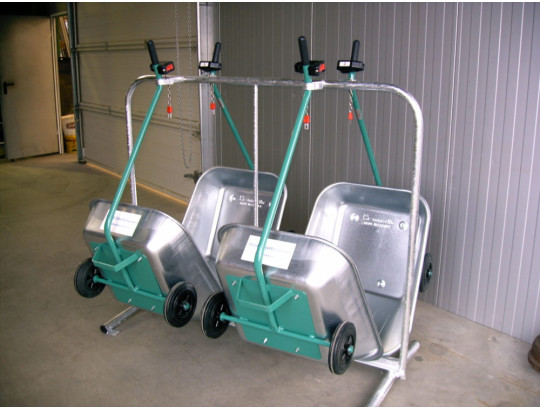 Pfandstation mit 4 Wagen