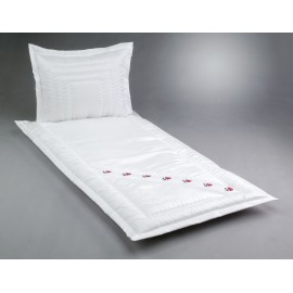 Serge mit Organza Rose