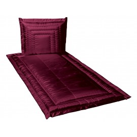 Garnitur mit Glaskristall-Steinen rot