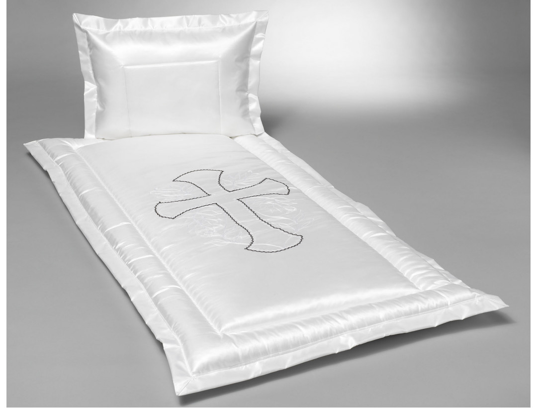 Serge mit Kreuz schwarz/weiß