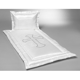 Serge mit Kreuz schwarz/weiß