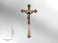 Sargkreuz Kunststoff flämisch, barocke Form