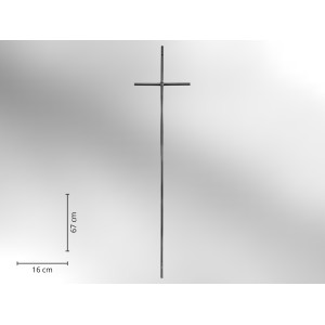 Sargkreuz Metall silber