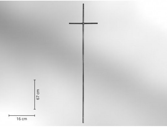 Sargkreuz Metall silber