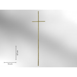 Sargkreuz Metall altmessing