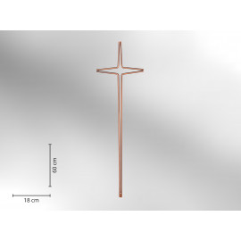 Elegantes Kreuz Metall kupfer