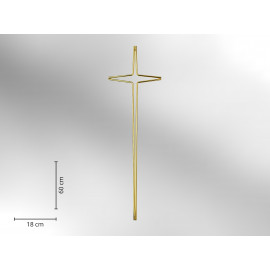 Elegantes Kreuz Metall glänzend