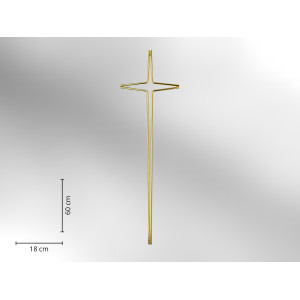 Elegantes Kreuz Metall glänzend