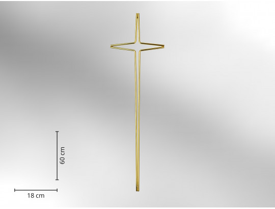 Elegantes Kreuz Metall glänzend