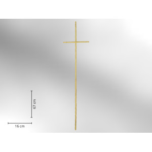 Sargkreuz Metall glänzend