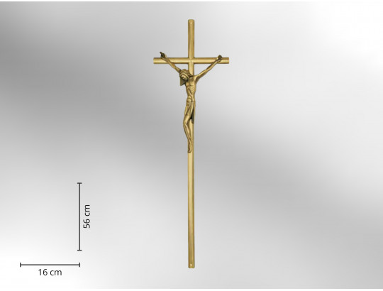 Sargkreuz Metall glänzend