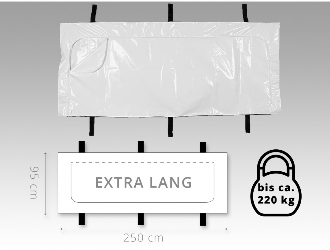 Unfallhülle C - 250 x 95cm mit Tragegurten  Unfallhülle C - 250 x 95cm mit Tragegurten