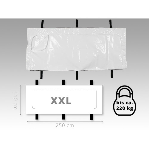 Unfallhülle C - 250 x 110cm mit Tragegurten XXL