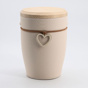 Urne Andenken Liebe Creme
