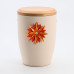 Urne Stille Blüte Rot Creme