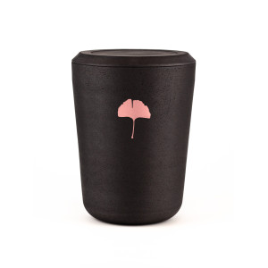 Kohleurne Ginkgoblatt Rosé