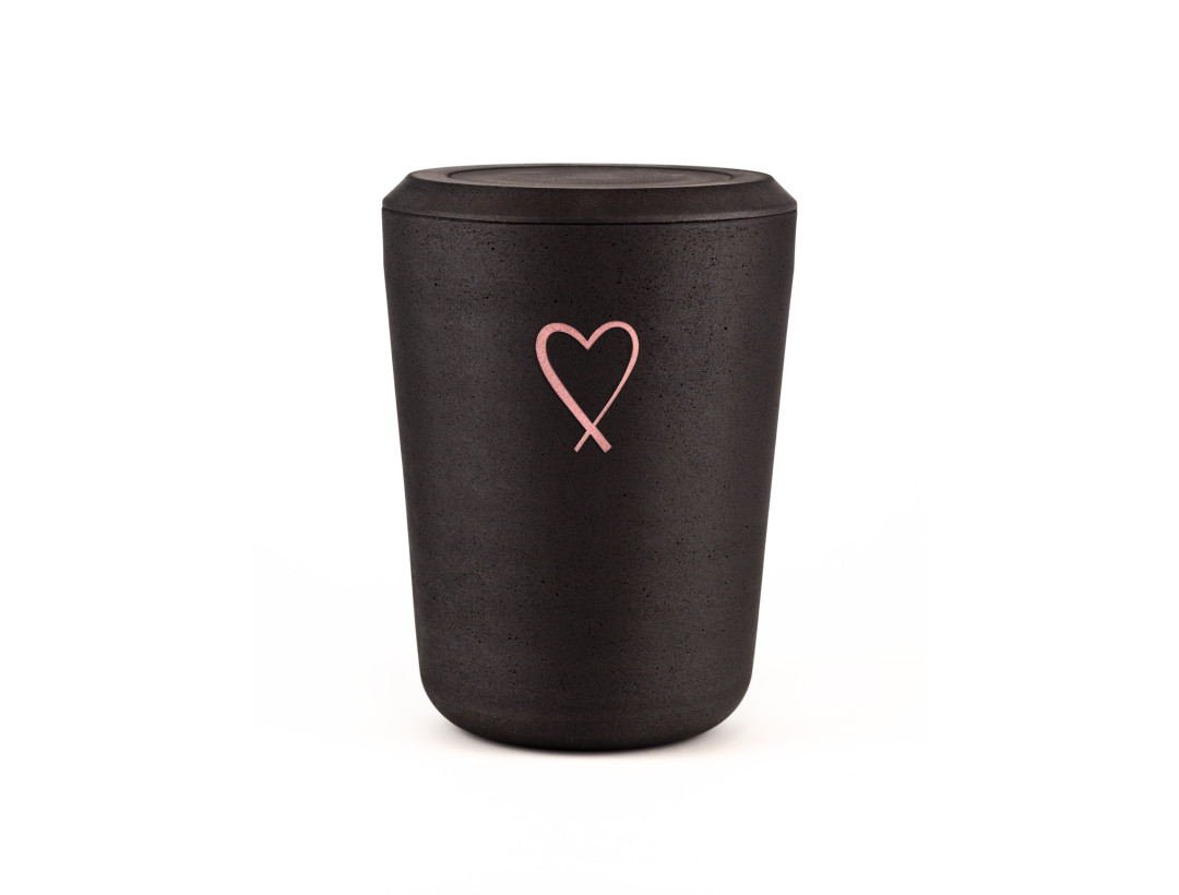 Kohleurne Herz Rosé