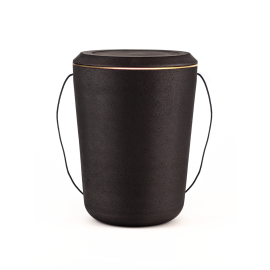 Kohleurne KOHLEURNE - ZIERSTREIFEN (integrierte Absenkkordel) Gold