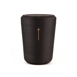 Kohleurne Kreuz, klein Gold