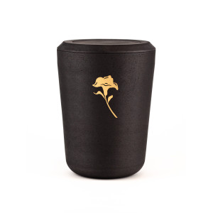Kohleurne Lilie Gold